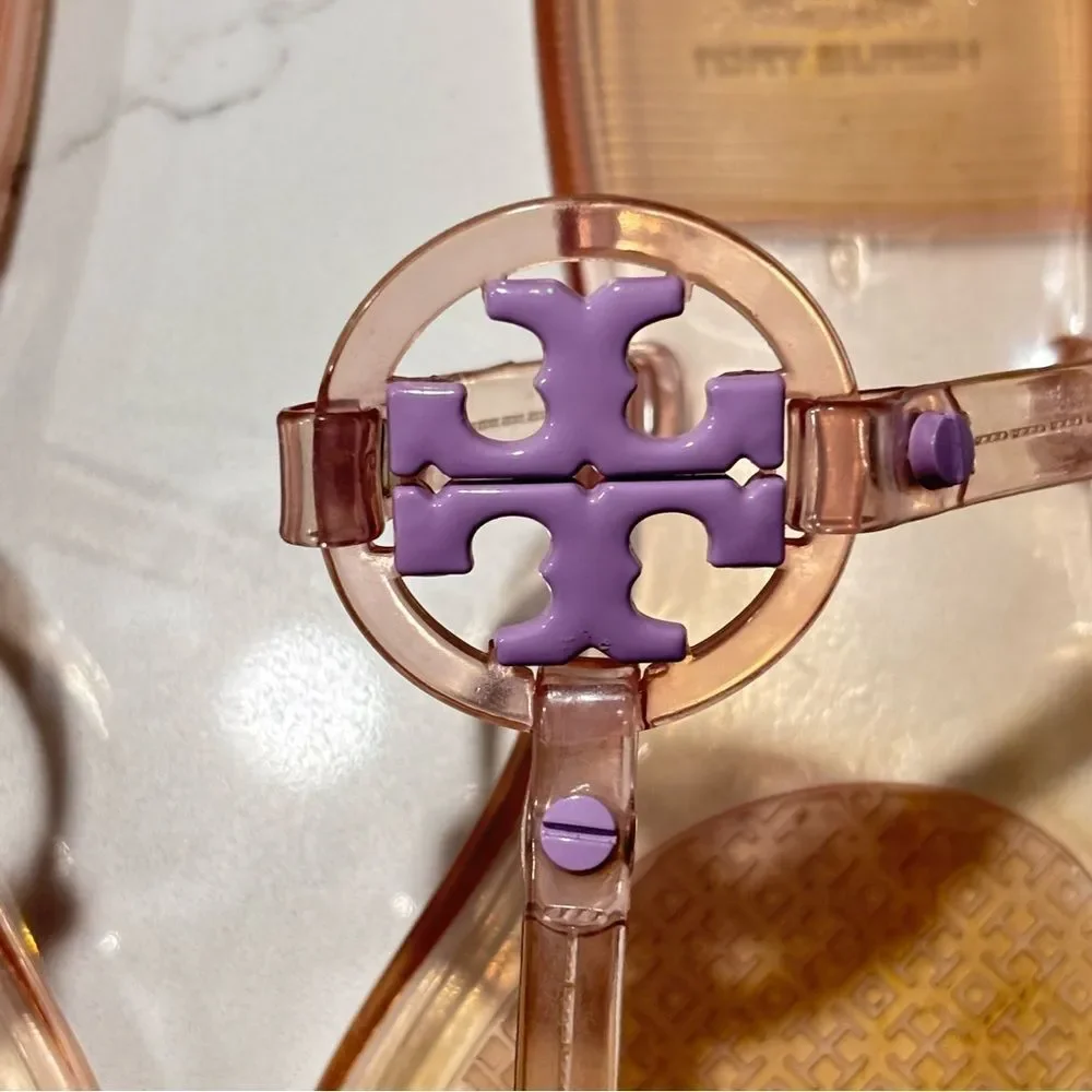 Tory Burch | Women's Mini Miller Purple Jelly Thong Sandals 6
